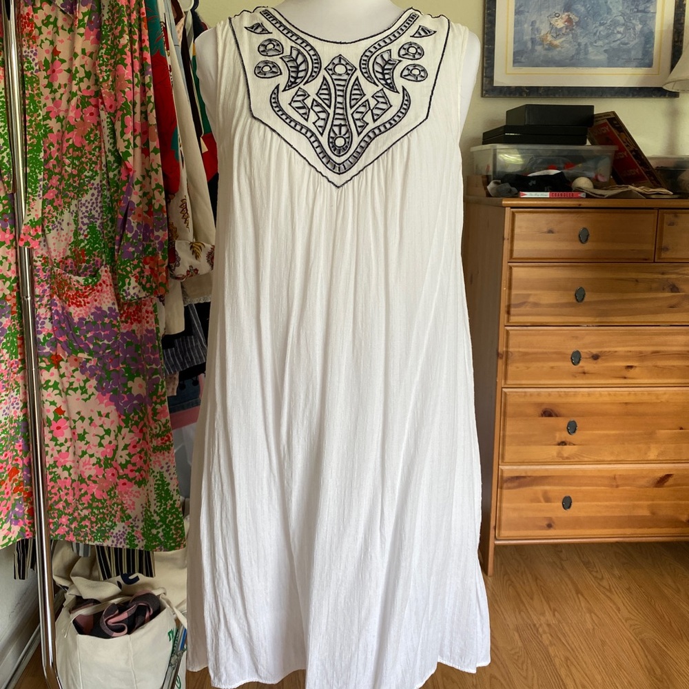 Max Studio Cotton Tent Dress